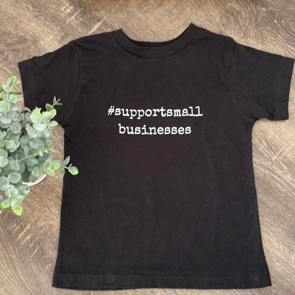NWOT Toddler Black Short Sleeve T-Shirt #supportsmallbusinesses - Size 4T